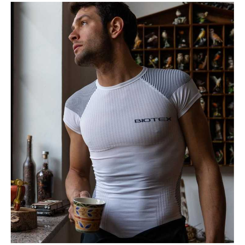 Biotex Intimo T-Shirt Light Touch Bianco/Nero