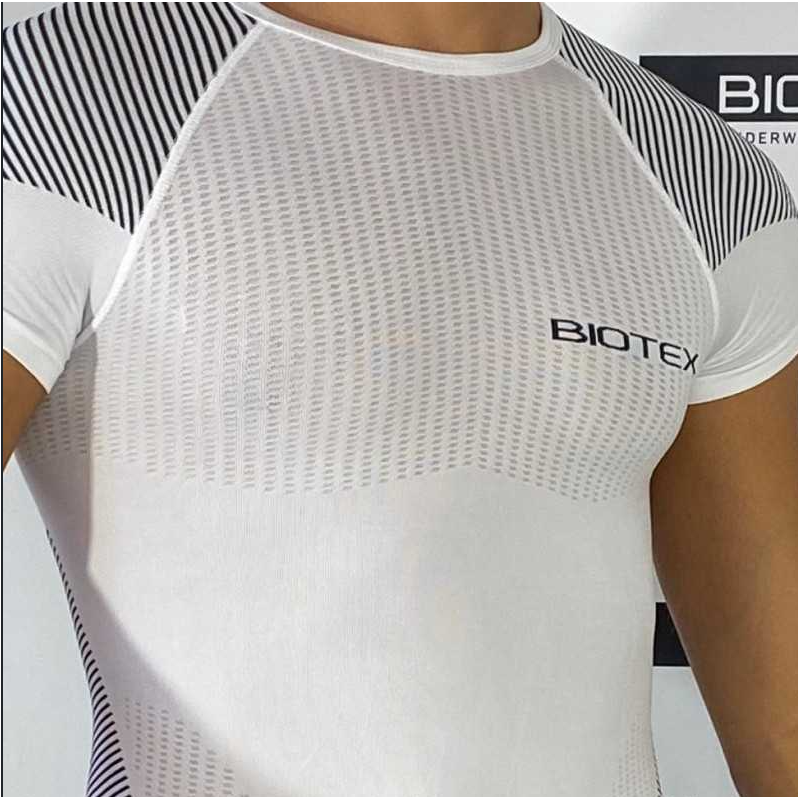 Biotex Intimo T-Shirt Light Touch Bianco/Nero