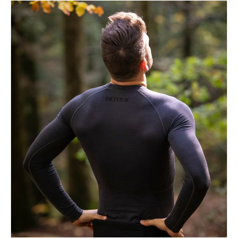 Biotex Intimo Manica Lunga Calore Merino Grigio