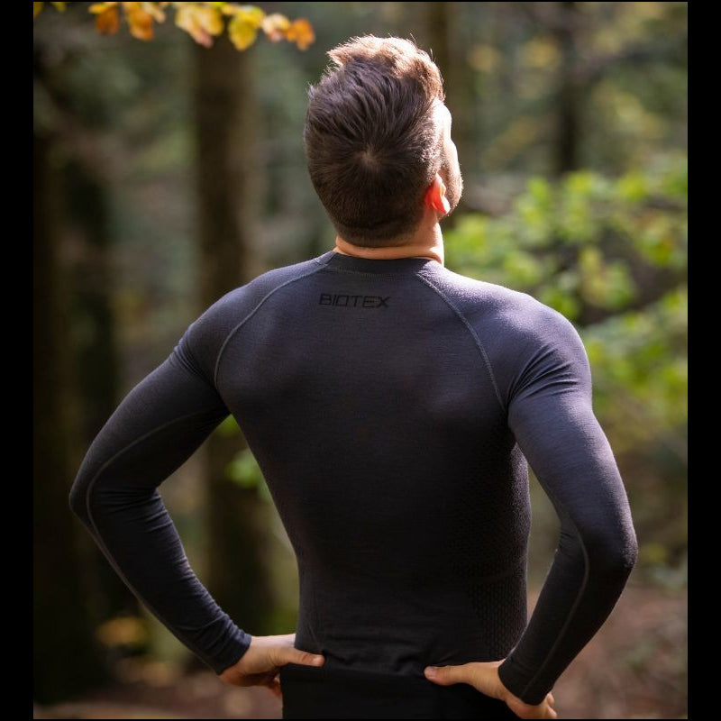 Biotex Intimo Manica Lunga Calore Merino Grigio