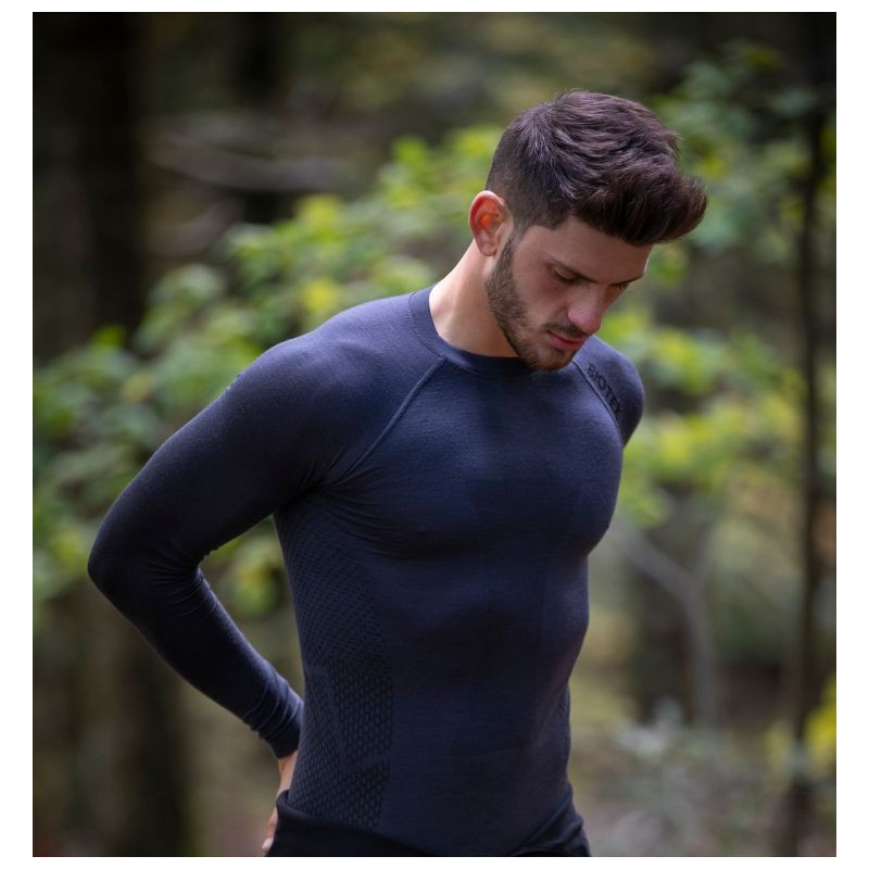 Biotex Intimo Manica Lunga Calore Merino Grigio