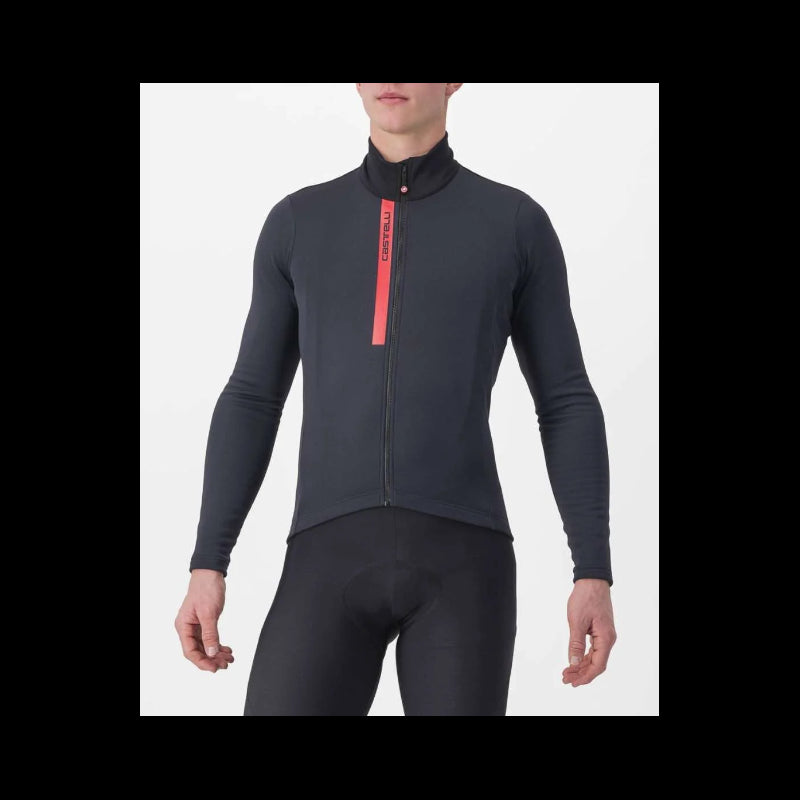 Castelli Maglia Invernale Entrata Thermal Nero/Rosso