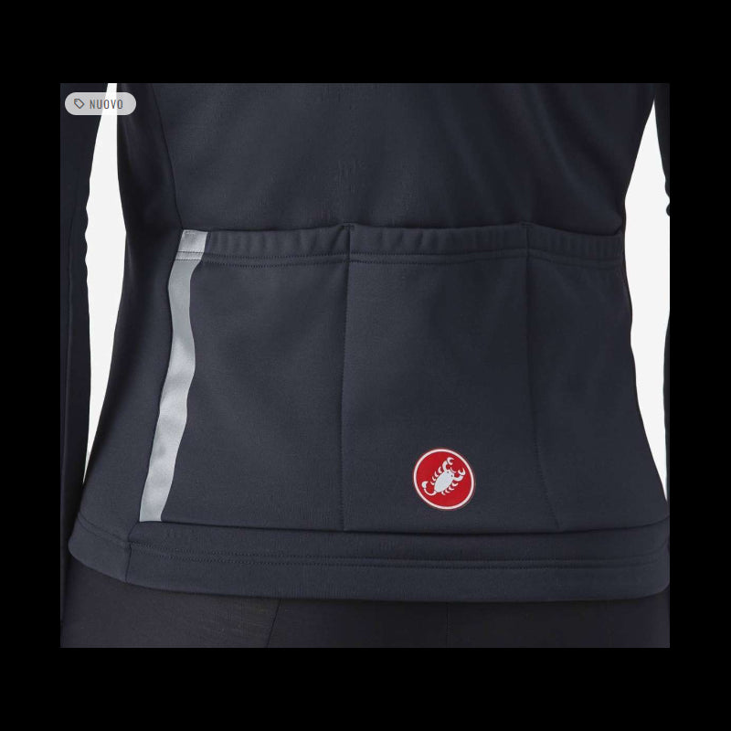 Castelli Maglia Invernale Entrata Thermal Nero/Rosso