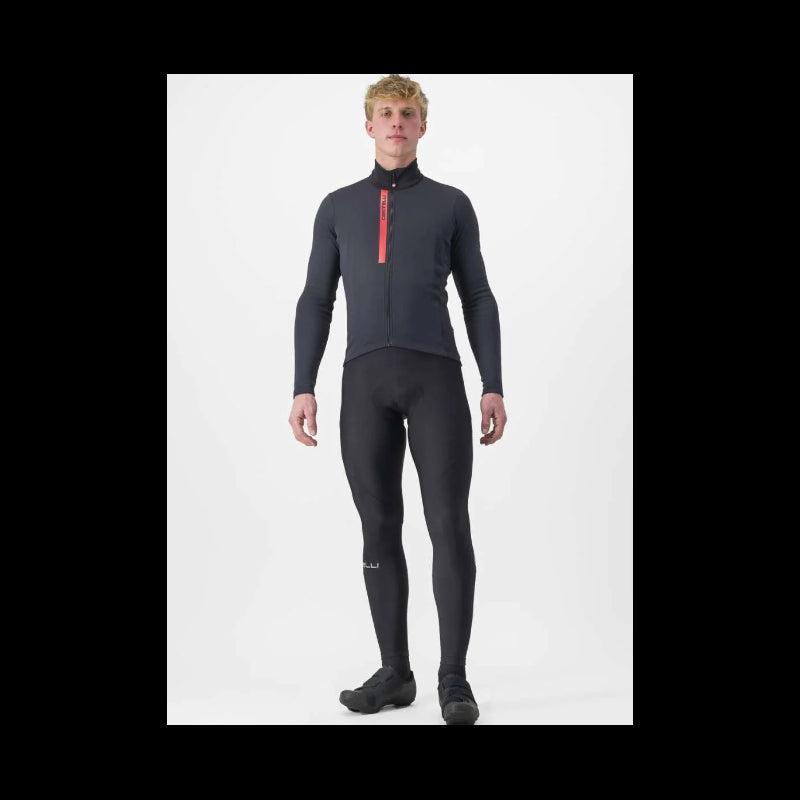 Castelli Maglia Invernale Entrata Thermal Nero/Rosso