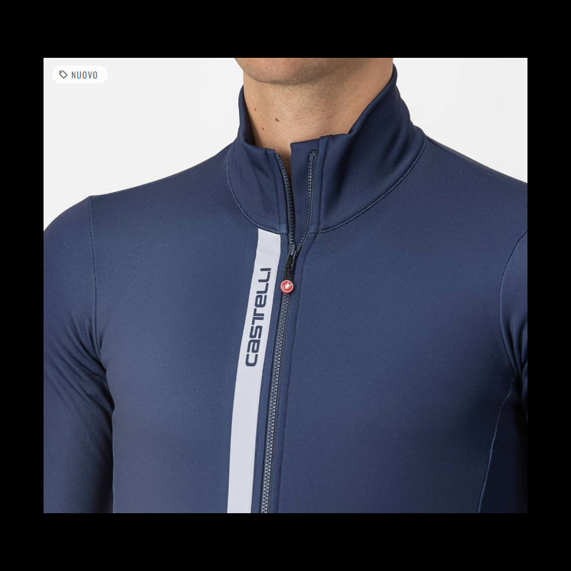 Castelli Maglia Invernale Entrata Thermal Blu/Grigio