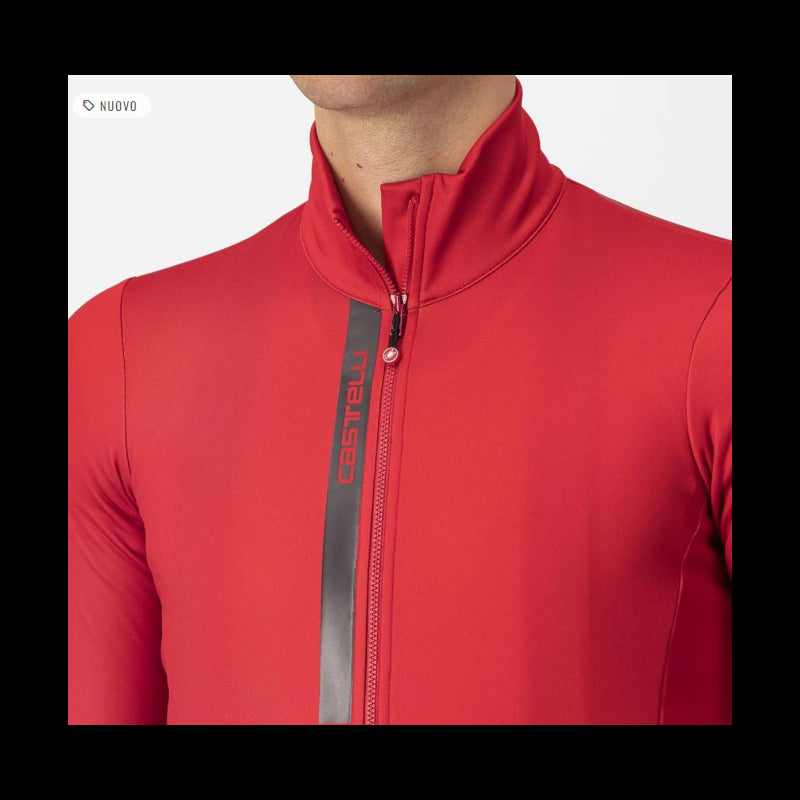Castelli Maglia Invernale Entrata Thermal Rosso/Grigio
