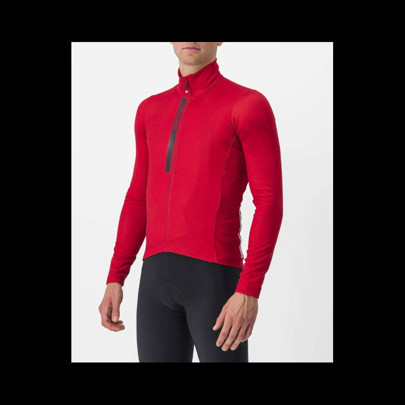 Castelli Maglia Invernale Entrata Thermal Rosso/Grigio