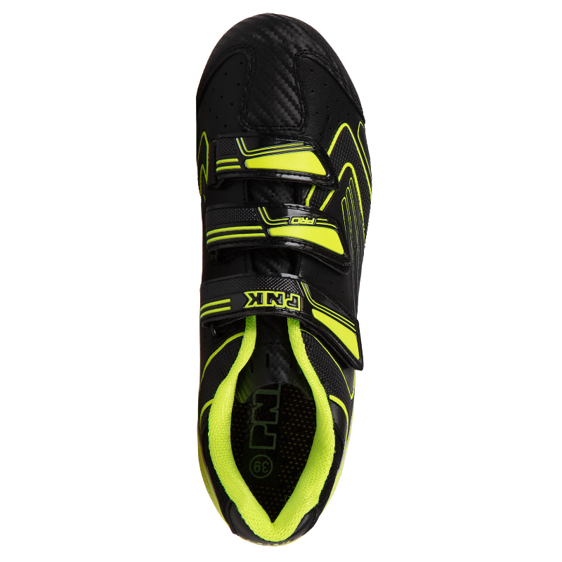 Barbieri PNK Scarpe Strada Nero/Giallo Fluo