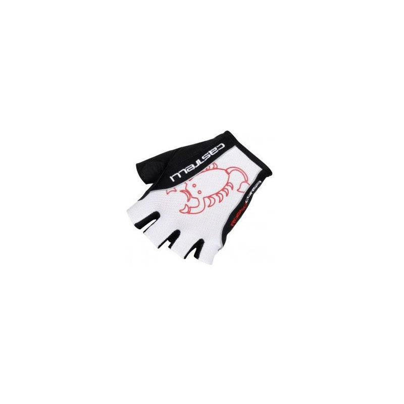 Castelli Guanti Rosso Corsa Classic Glove White