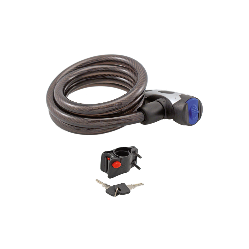 Wag Lucchetto Spirale 15x800mm Black