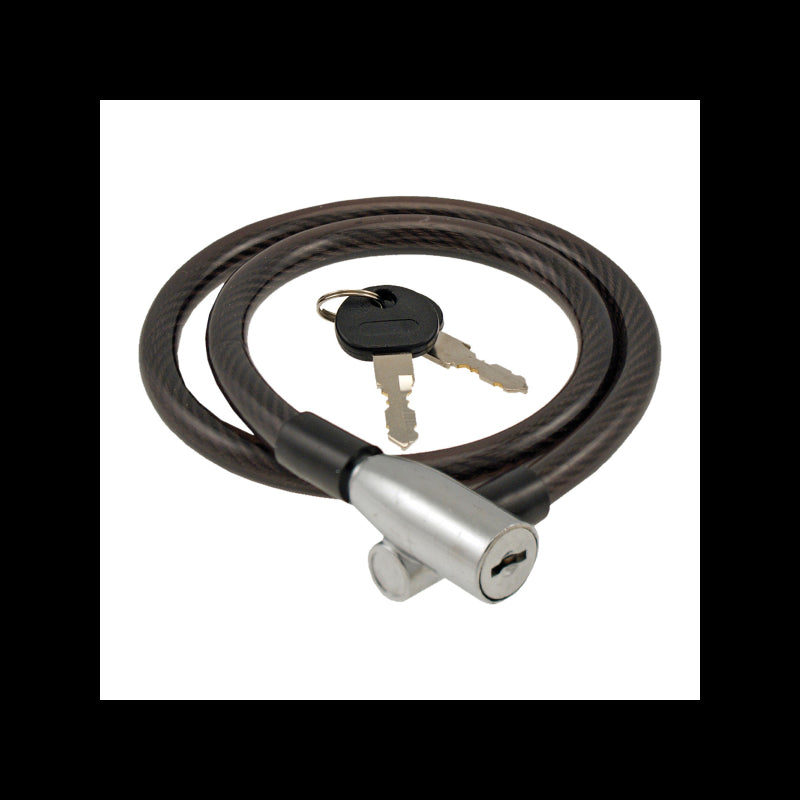 Wag Lucchetto Cavo Spirale Steelhead 10x650mm Nero