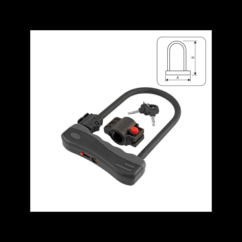 Wag Lucchetto U-Lock Ø 12 Medium Black
