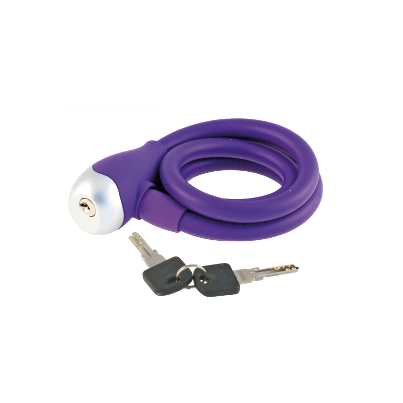 Wag Lucchetto Cavo Spirale Silicon Ø 12 Viola