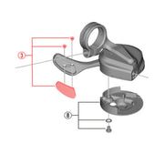 Shimano Gommino Ricambio Leva Sx SL-M9100