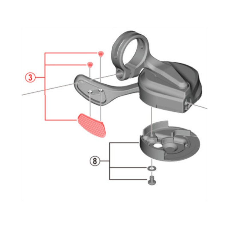 Shimano Gommino Ricambio Leva Sx SL-M9100