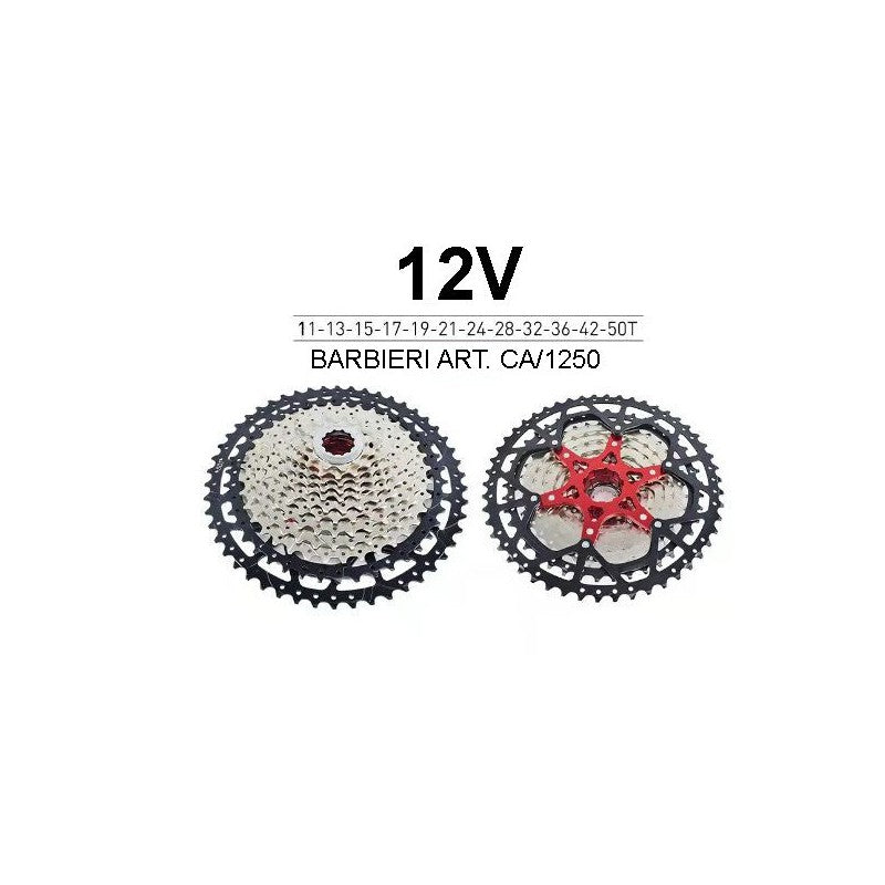 Barbieri Cassetta Alluminio 11-50T Shimano-Sram 12V