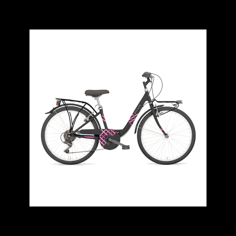 Myland Bici City Vicolo 26.2'' 6v Nero/Fucsia