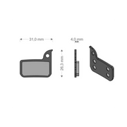 Brenta Pastiglie Organiche Sram Red Hrd / Etap Hrd / Level Ultimate / Level TLM