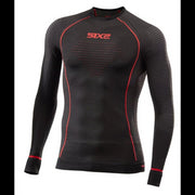 Sixs Intimo Maglia Manica Lunga Blazefit Nero/Rosso
