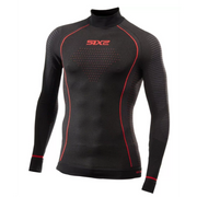 Sixs Intimo Lupetto Manica Lunga Blazefit Nero/Rosso