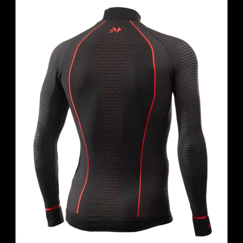 Sixs Intimo Lupetto Manica Lunga Blazefit Nero/Rosso