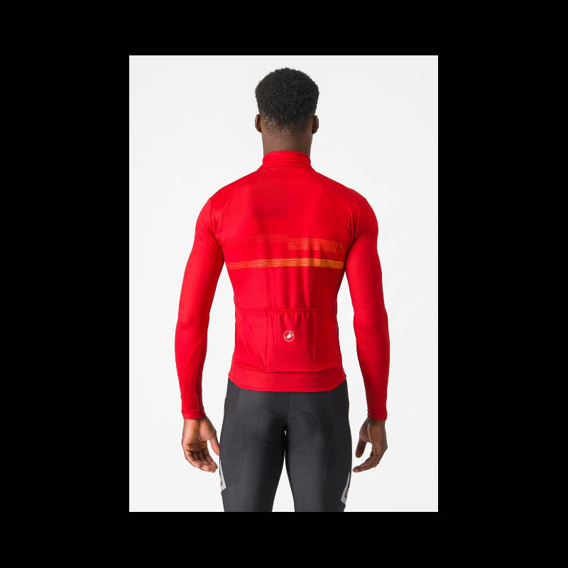Castelli Maglia Invernale Collapse Rosso/Arancio