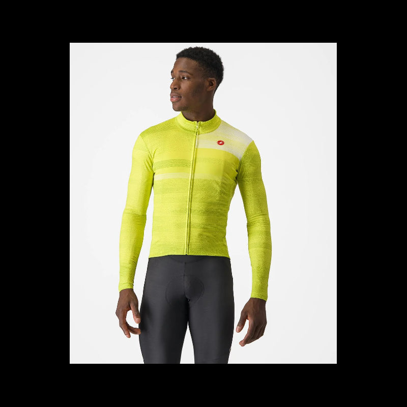 Castelli Maglia Invernale Collapse Giallo/Bianco