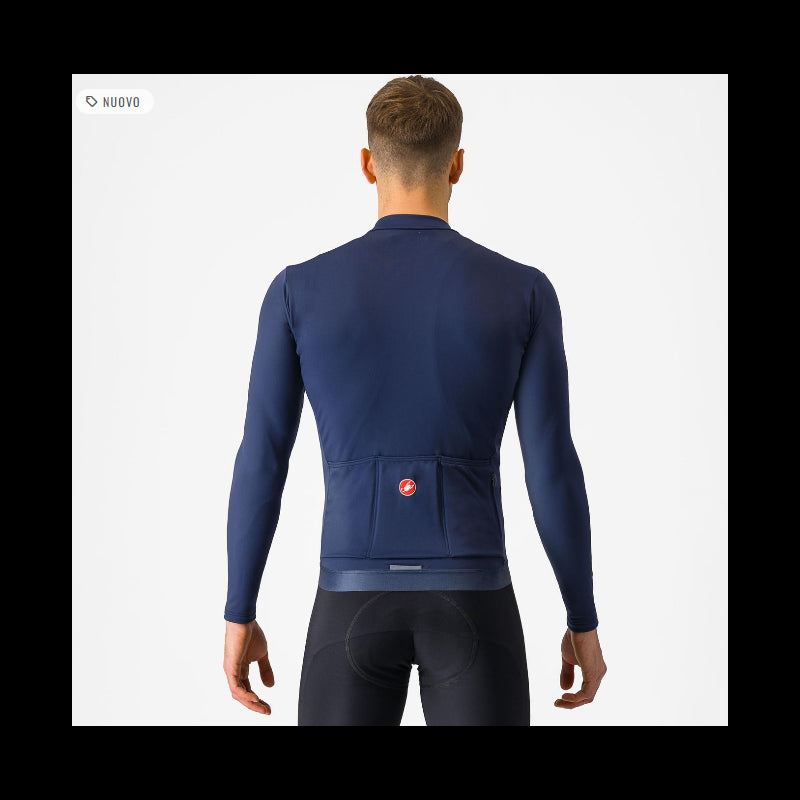 Castelli Maglia Invernale Espresso Thermal Belgian Blu