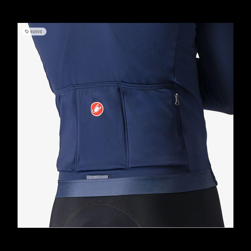 Castelli Maglia Invernale Espresso Thermal Belgian Blu