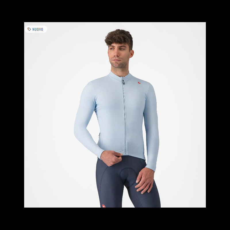 Castelli Maglia Invernale Espresso Thermal Sky/Grigio