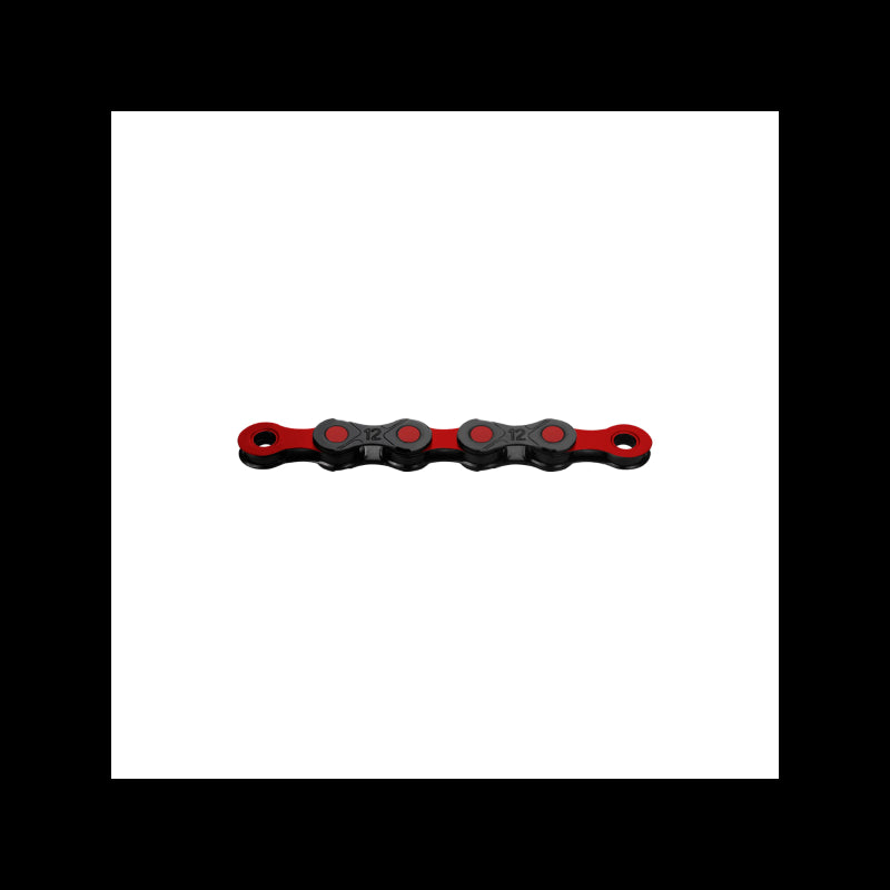 Kmc Catena DLC12 Waxed 12v 126maglie Nero/Rosso