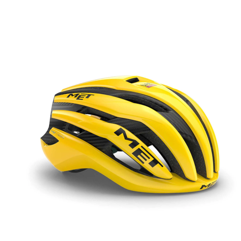 Met Casco Trenta 3K Carbon Mips UAE Team Emirates Giallo