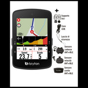 Bryton Ciclocomputer GPS Rider S510T + Kit Dual Sensor + HRM