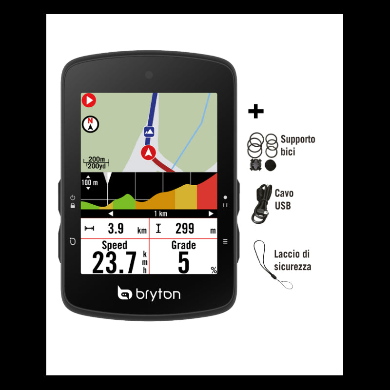 Bryton Ciclocomputer GPS Rider S510E + Supporto