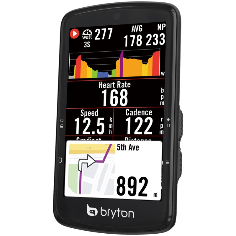 Bryton Ciclocomputer GPS Rider BRS810T + Dual Sensor Cadenza/Velocità + Fascia Cardio
