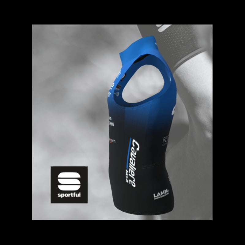 Sportful Gilet Antivento Cps Professional Team Blu