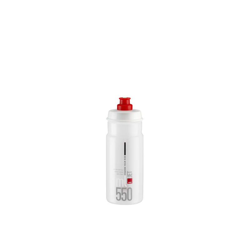 Elite Borraccia Jet Clear - Red Logo 550ml