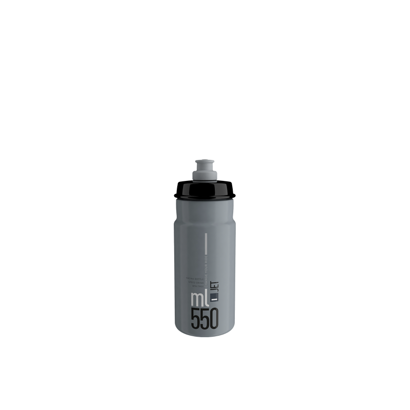Elite Borraccia Jet Grey - Black Logo 550ml