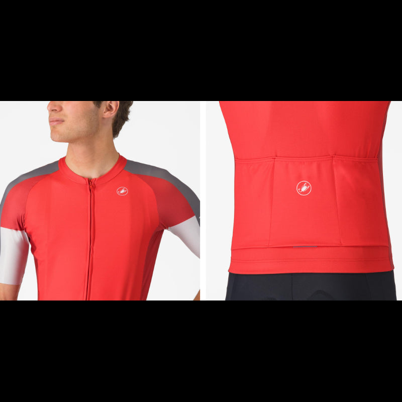 Castelli Maglia Estiva Entrata 6 Rosso