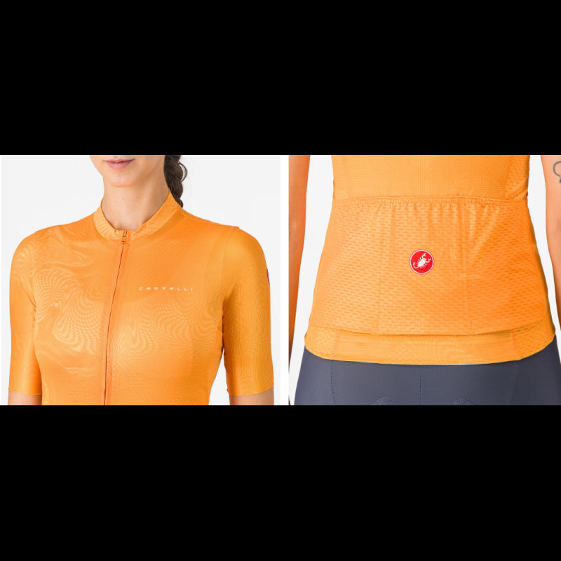 Castelli Maglia Estiva Donna Fantasia Arancio