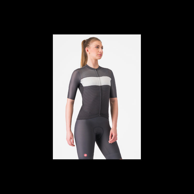 Castelli Maglia Estiva Donna Elegante Nero/Grigio