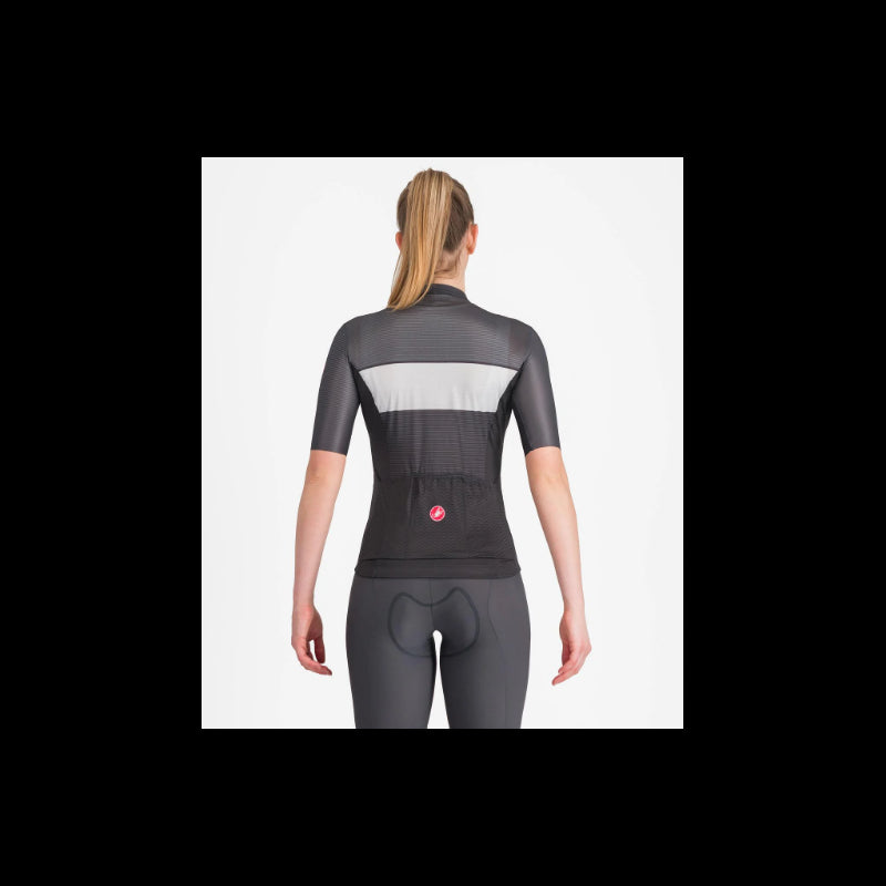 Castelli Maglia Estiva Donna Elegante Nero/Grigio