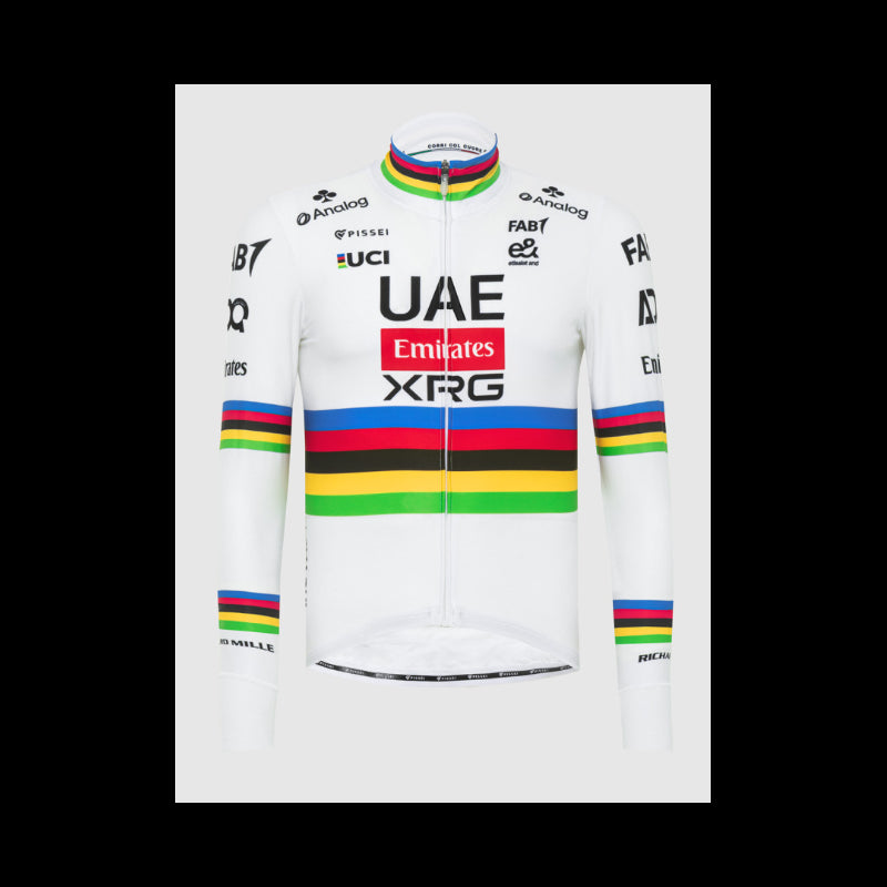 Pissei Maglia Manica Lunga Replica Tadej Pogacar World Champ