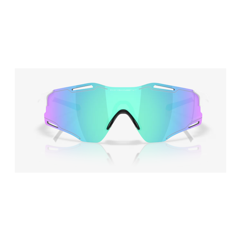 Oakley Occhiali Cybr Zero Polished White Prizm Sapphire