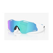 Oakley Occhiali Cybr Zero Polished White Prizm Sapphire