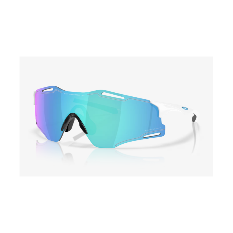 Oakley Occhiali Cybr Zero Polished White Prizm Sapphire