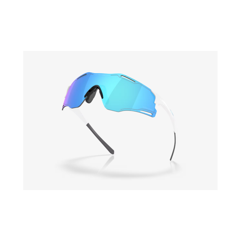 Oakley Occhiali Cybr Zero Polished White Prizm Sapphire