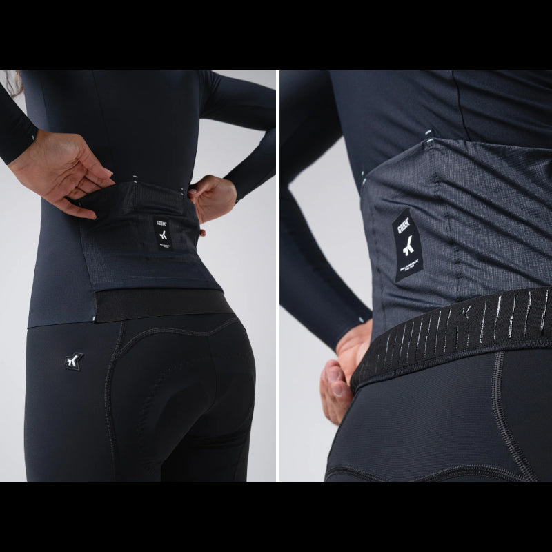 Gobik Maglia Manica Lunga Unisex Avalon Ink Nero