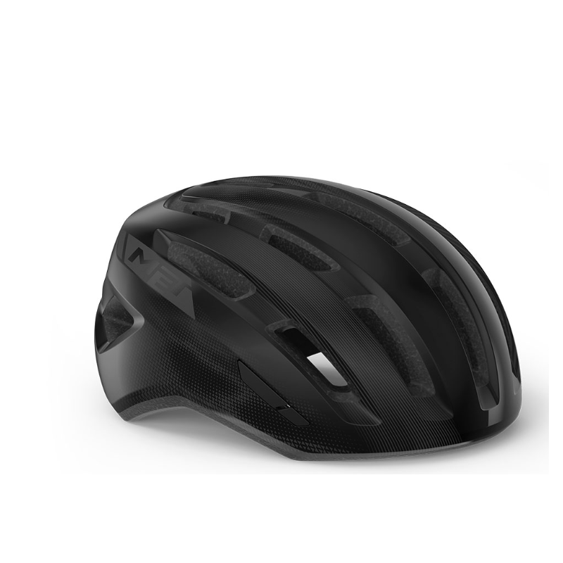 Met Casco Miles Nero Lucido