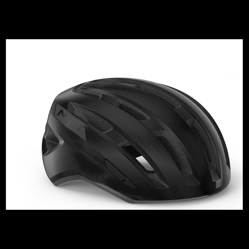 Met Casco Miles Nero Lucido